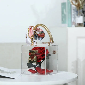 Coffret de Luxe avec une Rose Eternelle Premium - Rose Eternelle La Boutique