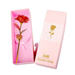 Coffret Rose Éternelle Or 24K – Cadeau de Luxe Inoubliable