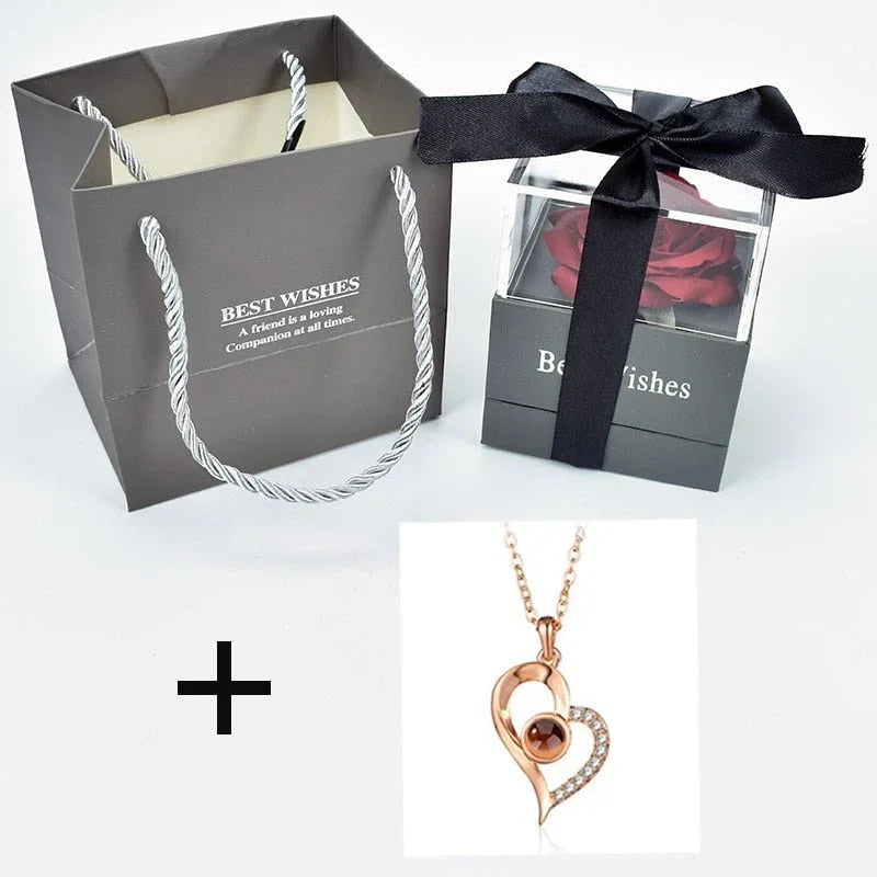 Rose Eternelle Coffret (Choix collier) - Rose Eternelle La Boutique