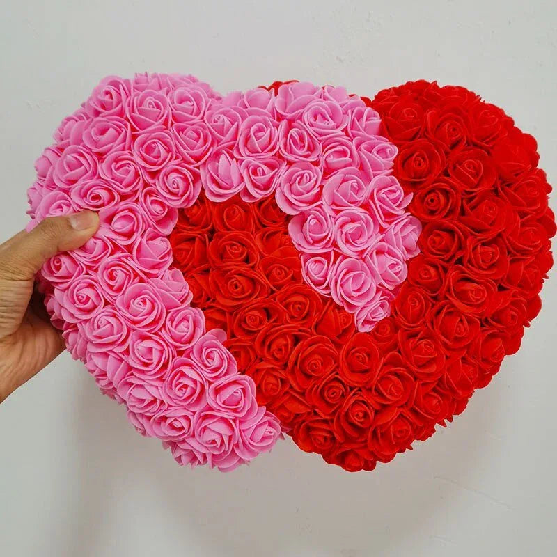 Cœur en rose éternelle + boite ( Choix de couleurs ) - Rose Eternelle La Boutique