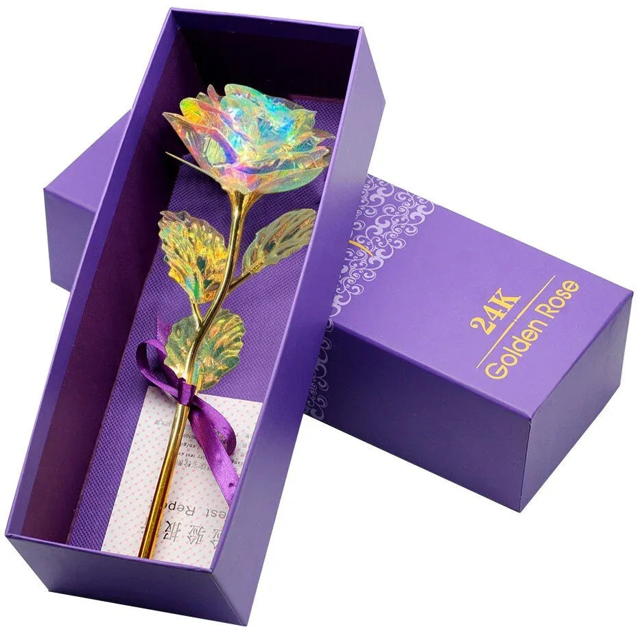 Rose Eternelle Mariage Or 24K (Choix de Couleurs) - Rose Eternelle La Boutique