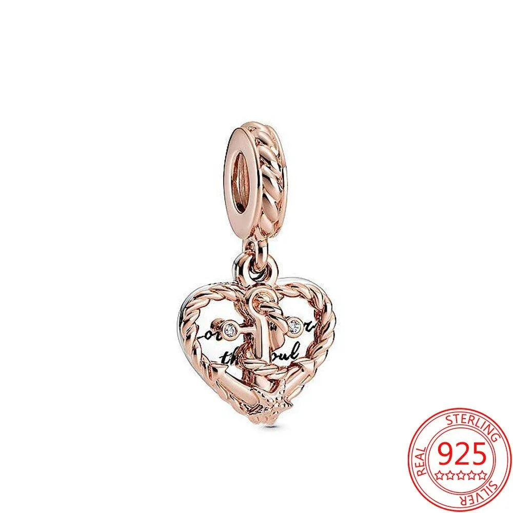 Charms bracelet pandora Cœur Eternel ( Choix de Style ) - Rose Eternelle La Boutique
