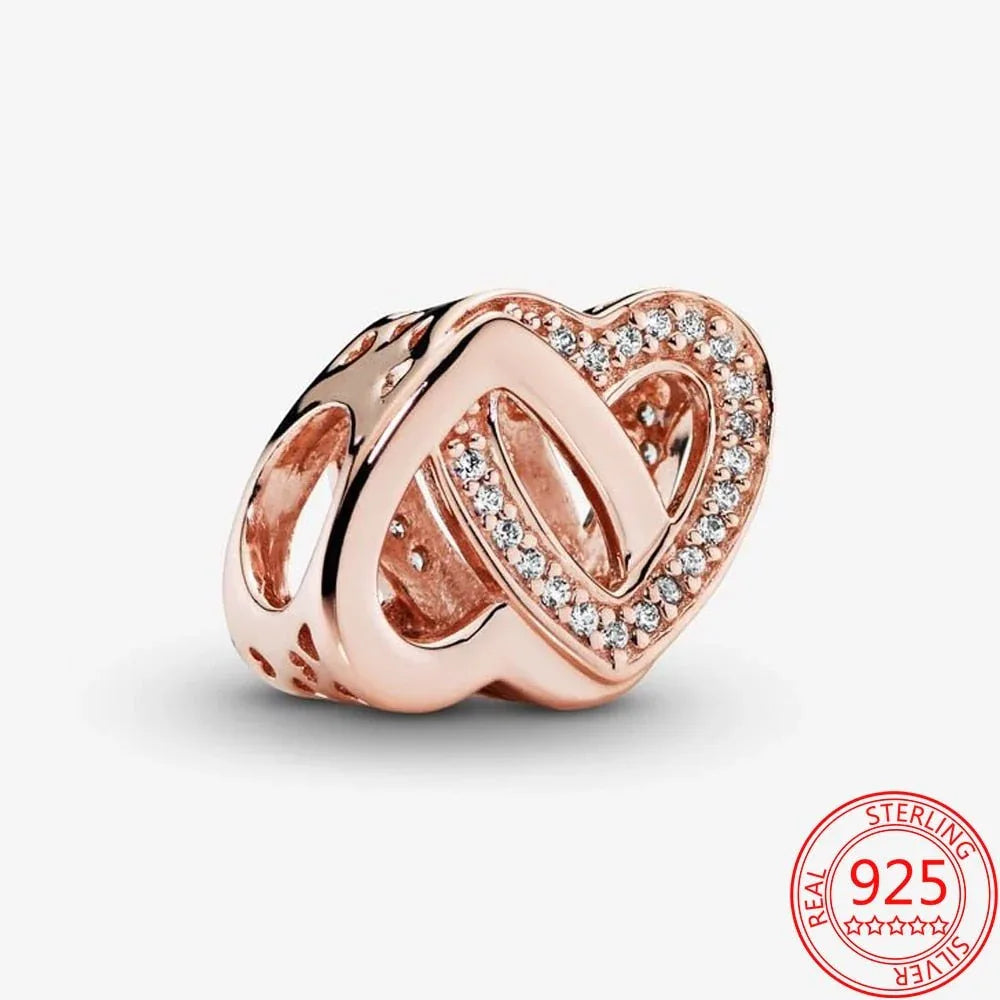 Charms bracelet pandora Cœur Eternel ( Choix de Style ) - Rose Eternelle La Boutique