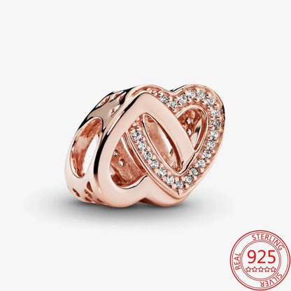 Charms bracelet pandora Cœur Eternel ( Choix de Style ) - Rose Eternelle La Boutique