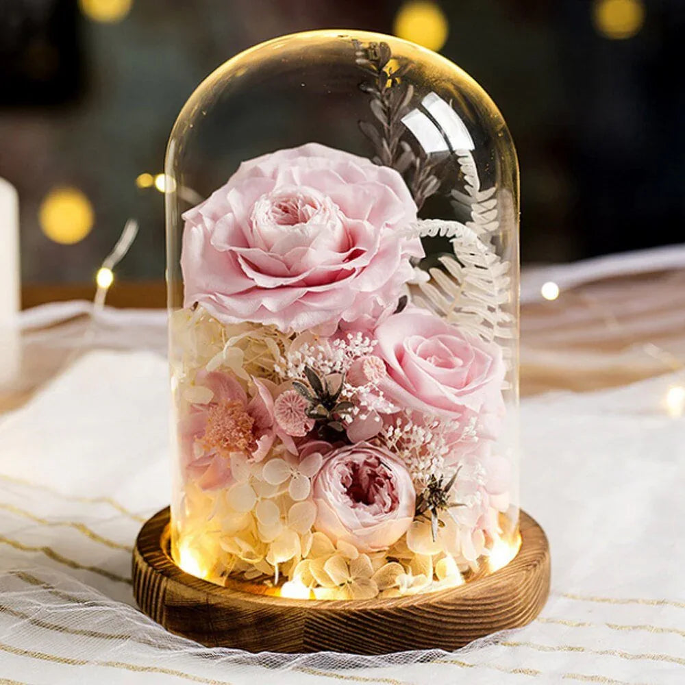 Composition Florale avec Rose Eternelle de Prestige - Rose Eternelle La Boutique