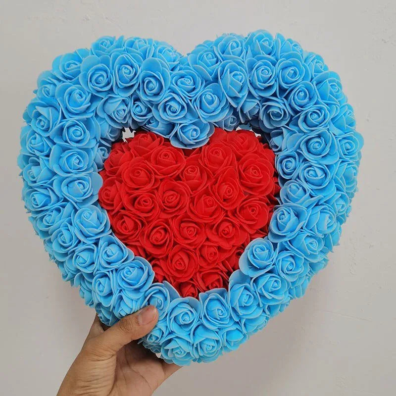 Cœur en rose éternelle + boite ( Choix de couleurs ) - Rose Eternelle La Boutique