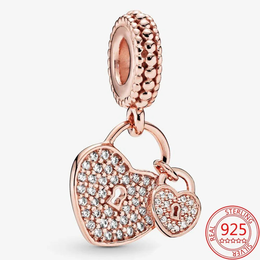 Charms bracelet pandora Cœur Eternel ( Choix de Style ) - Rose Eternelle La Boutique