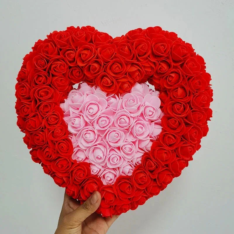 Cœur en rose éternelle + boite ( Choix de couleurs ) - Rose Eternelle La Boutique