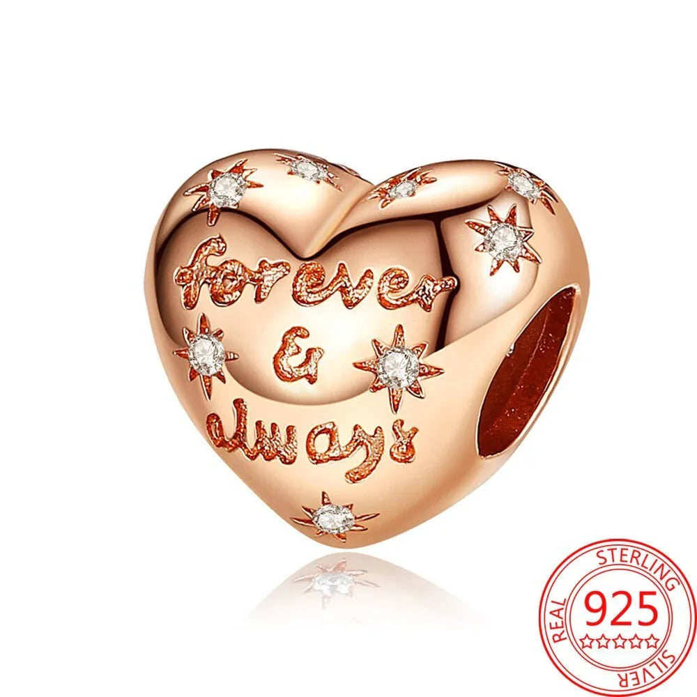 Charms bracelet pandora Cœur Eternel ( Choix de Style ) - Rose Eternelle La Boutique