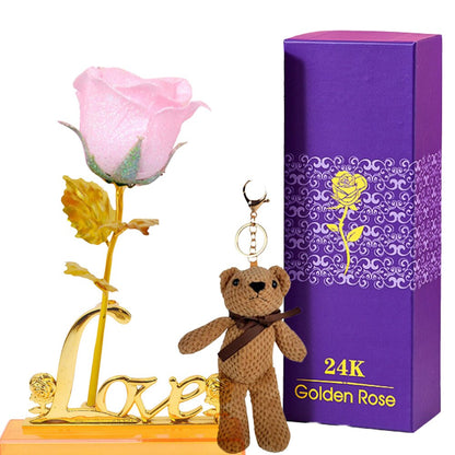 Eternal Rose Gift Box in 24k Gold