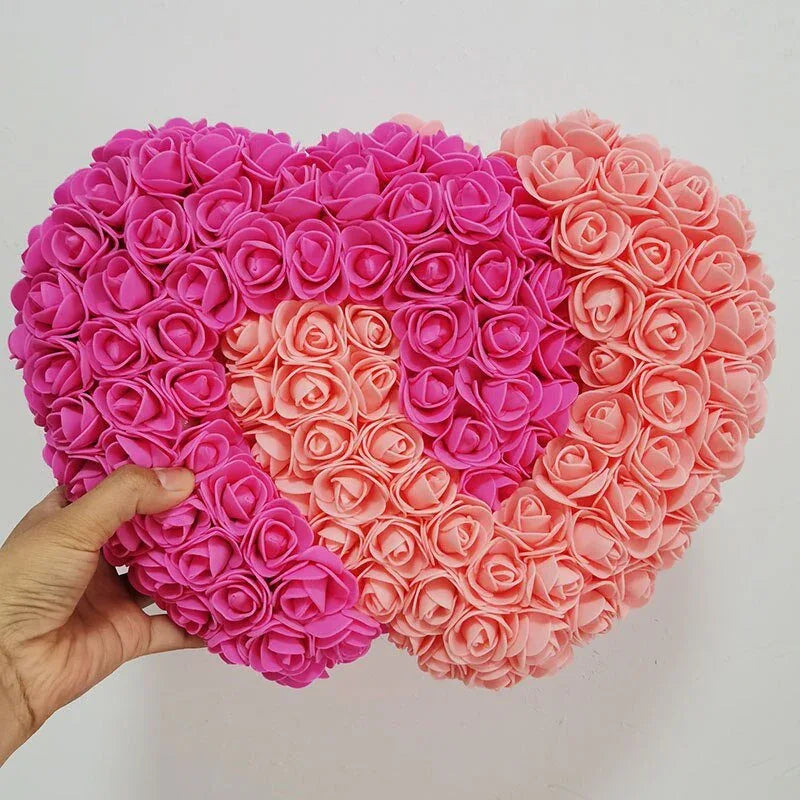 Cœur en rose éternelle + boite ( Choix de couleurs ) - Rose Eternelle La Boutique