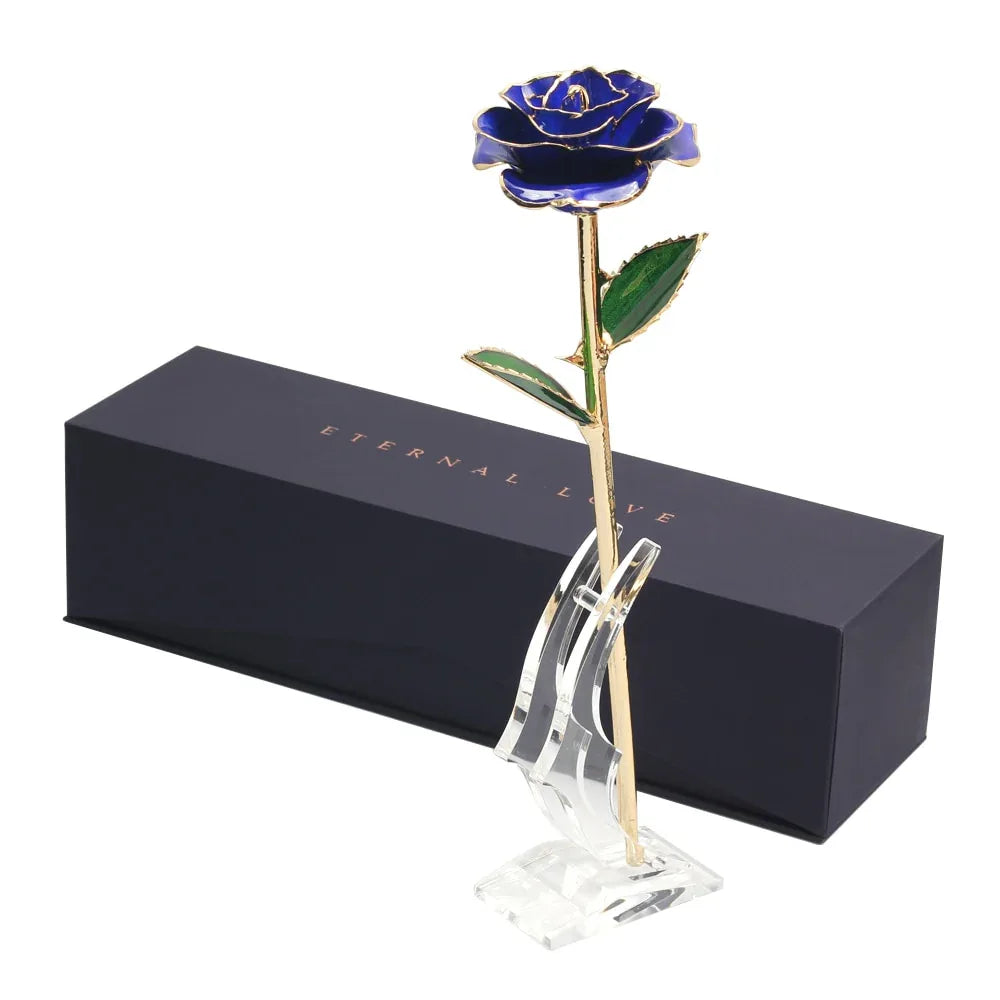 Rose Eternelle Coffret: Couleurs Bleu Or 24K - Rose Eternelle La Boutique