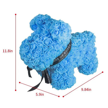 Chien en Rose Eternelle ( Choix de Couleur ) - Rose Eternelle La Boutique