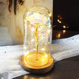 Rose Eternelle Crystal Sous Cloche (Choix de Couleurs)