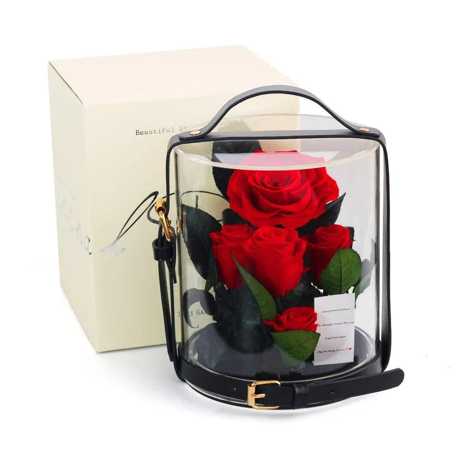 Gift Box de 3 Eternal Rosess Red