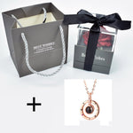 Rose Eternelle Coffret (Choix collier)
