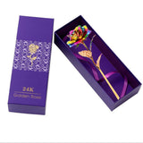 Coffret Rose Éternelle Or 24K – Cadeau de Luxe Inoubliable