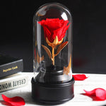 Boîte à musique <br>Rose Eternelle Rouge - Rose Eternelle La boutique
