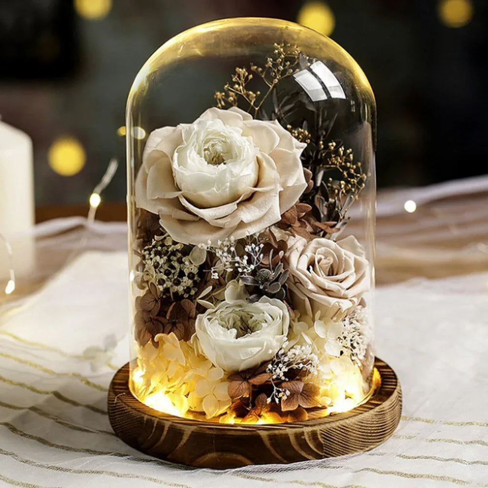 Composition Florale avec Rose Eternelle de Prestige - Rose Eternelle La Boutique