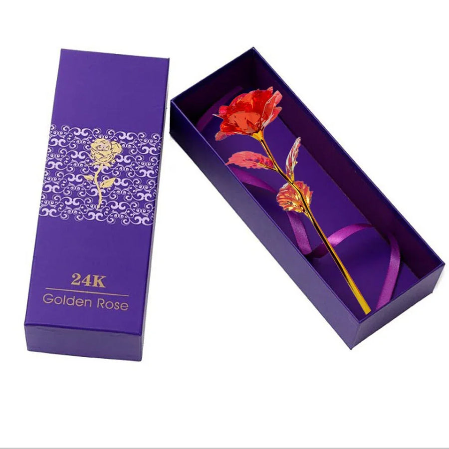 Coffret Rose Éternelle Or 24K – Cadeau de Luxe Inoubliable - Rose Eternelle La Boutique
