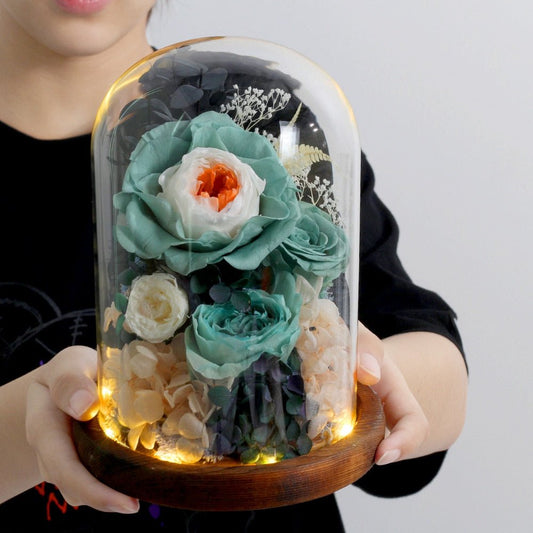 Roses Eternelles (Naturelles) Verte