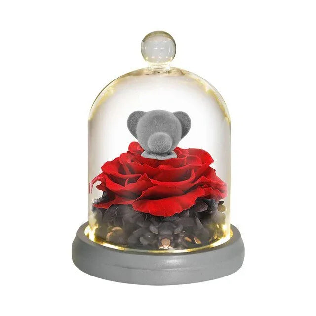 Rose Eternelle Ourson ( Choix de style ) - Rose Eternelle La Boutique