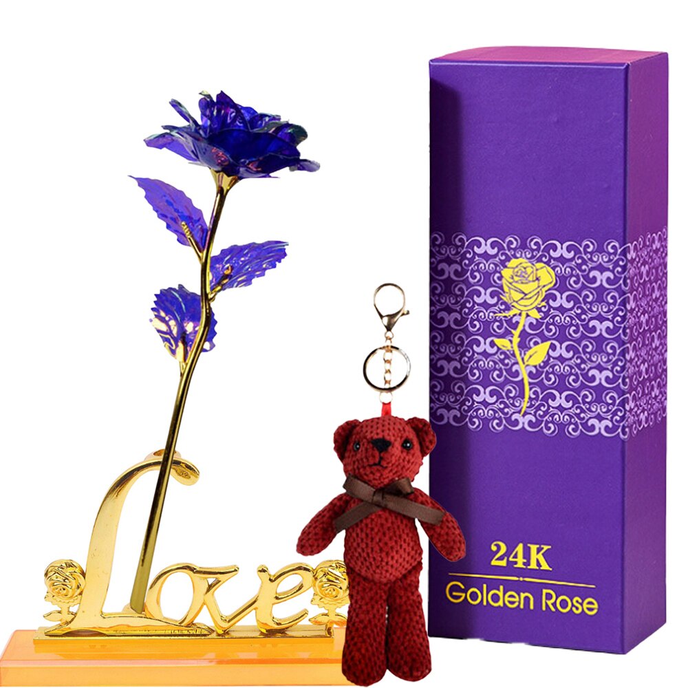 Eternal Rose Gift Box in 24k Gold