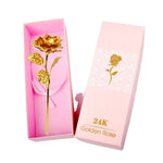 Coffret Rose Éternelle Or 24K – Cadeau de Luxe Inoubliable