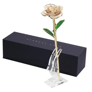Rose Eternelle Coffret: Couleur Blanche <br> Or 24K - Rose Eternelle La Boutique