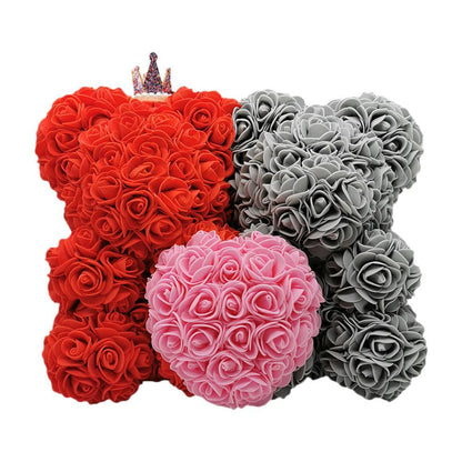 Couple d'ourson en Rose Eternelle - Rose Eternelle La Boutique