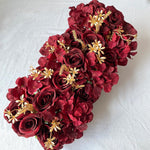 Décoration de Mariage de Luxe - Arche de Rose en Soie