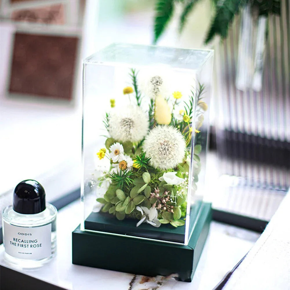 Compositions Florale avec Pissenlit - Rose Eternelle La Boutique