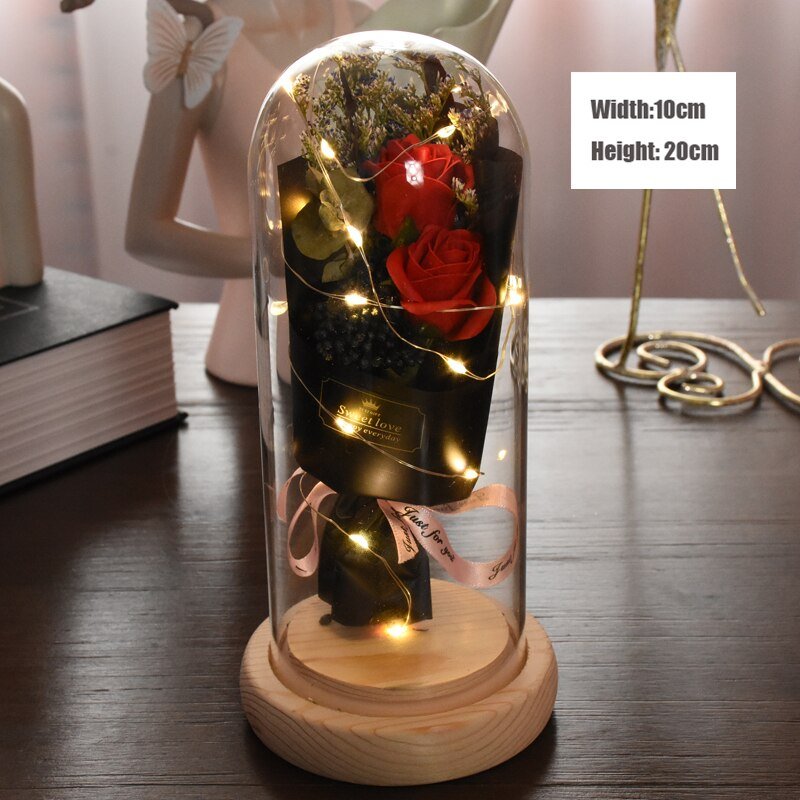 Rose eternelle Sobre & Lumineuse ( Choix de style & couleur )