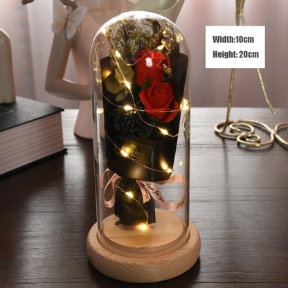 Rose eternelle Sobre & Lumineuse ( Choix de style & couleur )