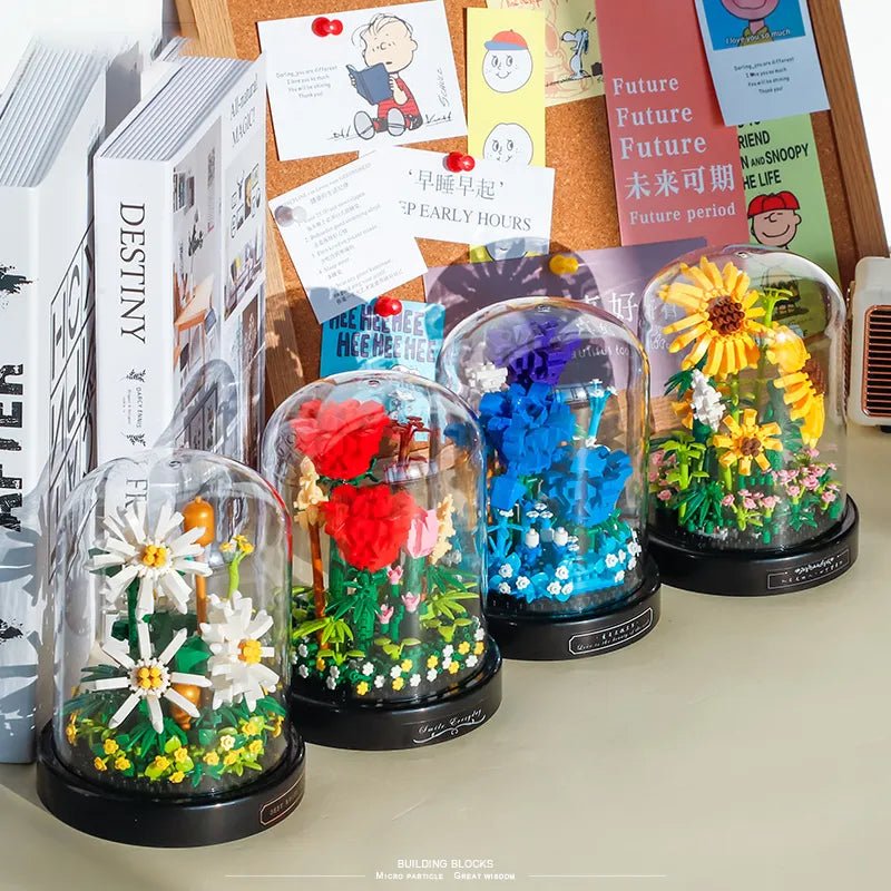 Fleurs sous cloche [ Jeux de construction ]