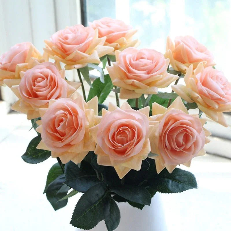Luxueux Bouquet de fleur composé de rose éternelle Artificielle - Rose Eternelle La Boutique