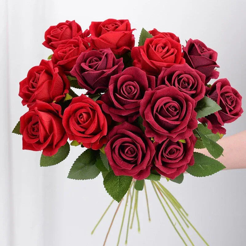 Bouquet de 5 Rose Eternelle en soie - Rose Eternelle La Boutique