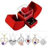 Luxueux Coffret rouge & Rose rouge