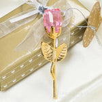 Elégant Coffret avec Rose éternelle Rose en Cristal