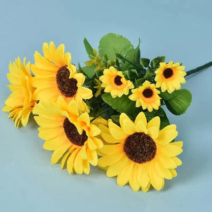 Bouquets de Tournesols Artificiels Décoration de Mariage ensoleillée - Rose Eternelle La Boutique