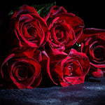 Bouquet de Fleurs composé de Rose en soie