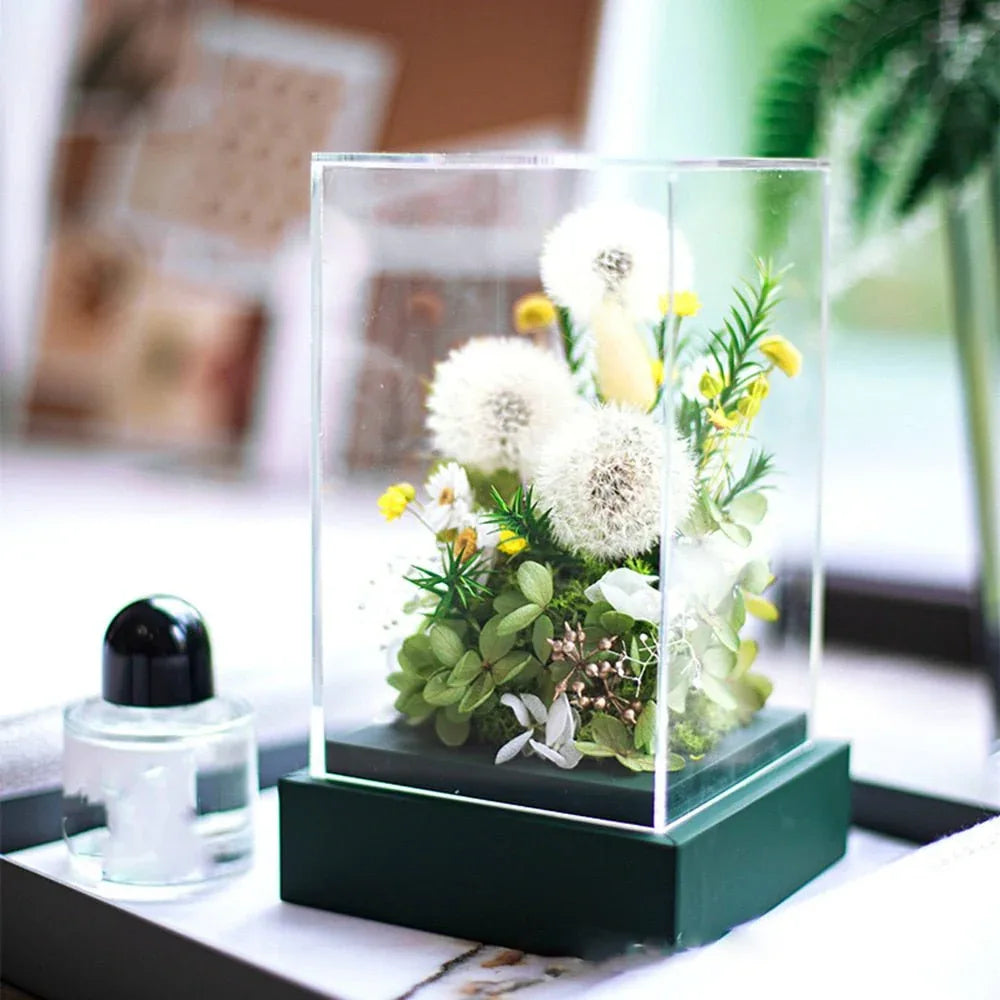 Compositions Florale avec Pissenlit - Rose Eternelle La Boutique