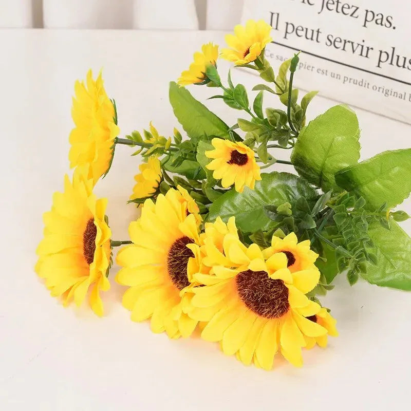 Bouquets de Tournesols Artificiels Décoration de Mariage ensoleillée - Rose Eternelle La Boutique