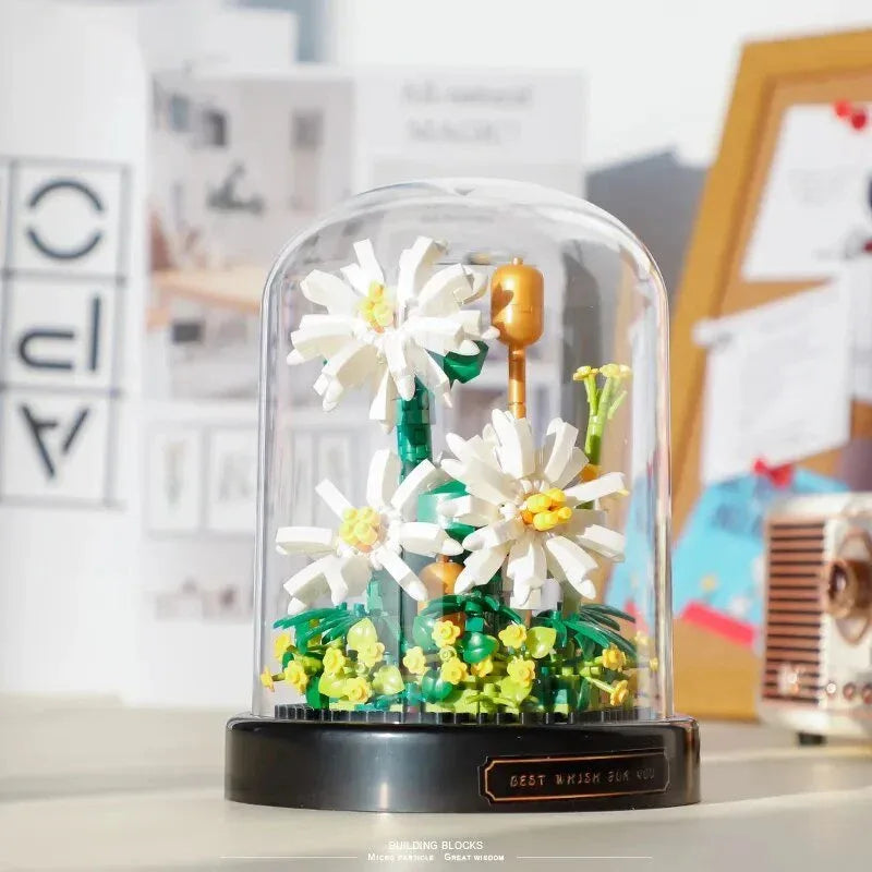 Fleurs sous cloche [ Jeux de construction ] - Rose Eternelle La Boutique