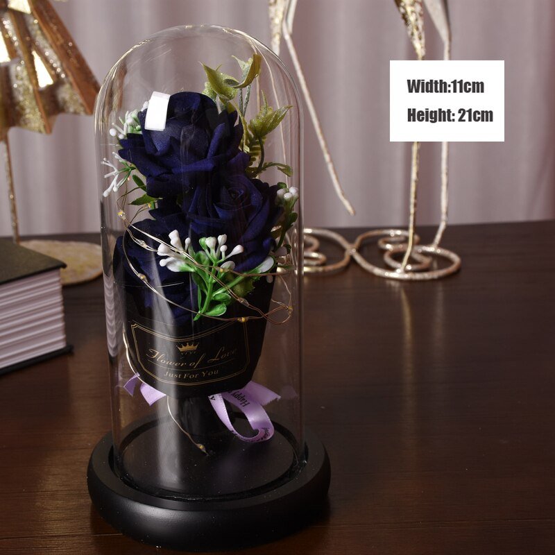 Rose eternelle Sobre & Lumineuse ( Choix de style & couleur )