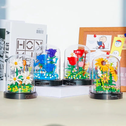 Fleurs sous cloche [ Jeux de construction ]