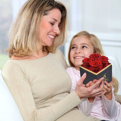 Elegante kleine Schachtel mit ewiger Rose