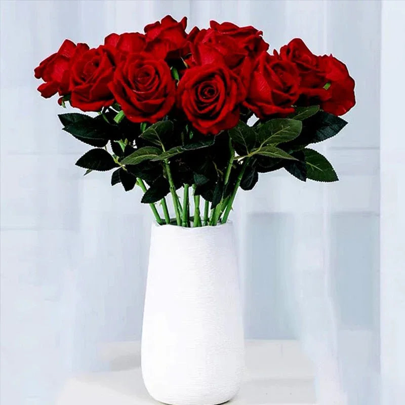 Bouquet de 5 Rose Eternelle en soie - Rose Eternelle La Boutique