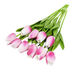 Lot de 10 fleurs artificielles en forme de tulipe
