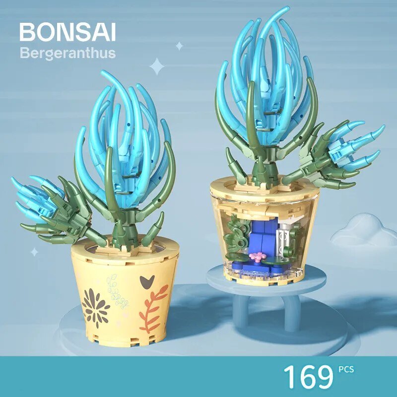 Bausteine, künstliche Topfblumen